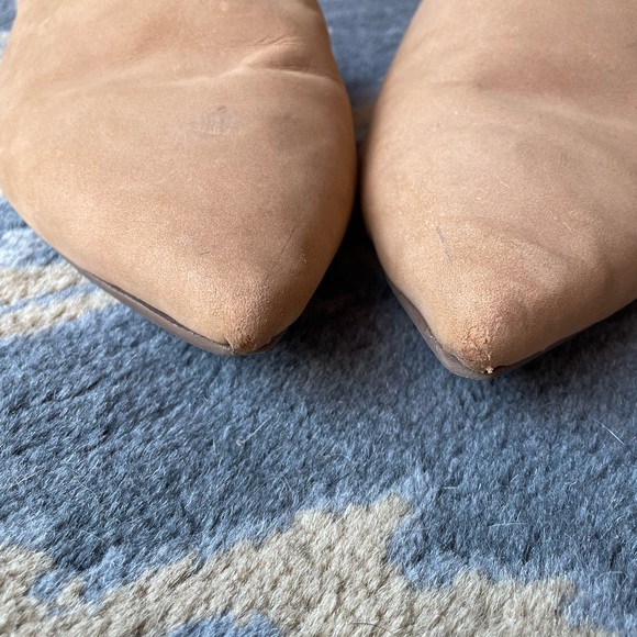 Able Becca Slipper Leather Shearling Slide Mule size 8.5 Tan Brown - Picture 7 of 11